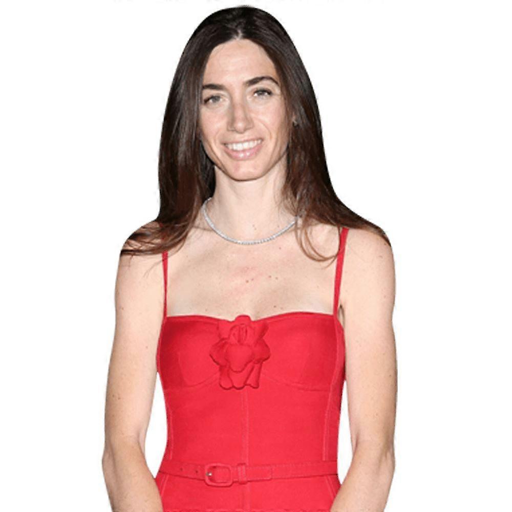 Virginia Valsecchi (rotes Kleid) Halbkörper-Buddy-Ausschnitt