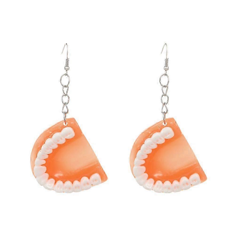Boucles d’oreilles drôle fait à la main pendentif d’oreille dent en forme de boucles d’oreilles oreilles exagérées décors d’oreille