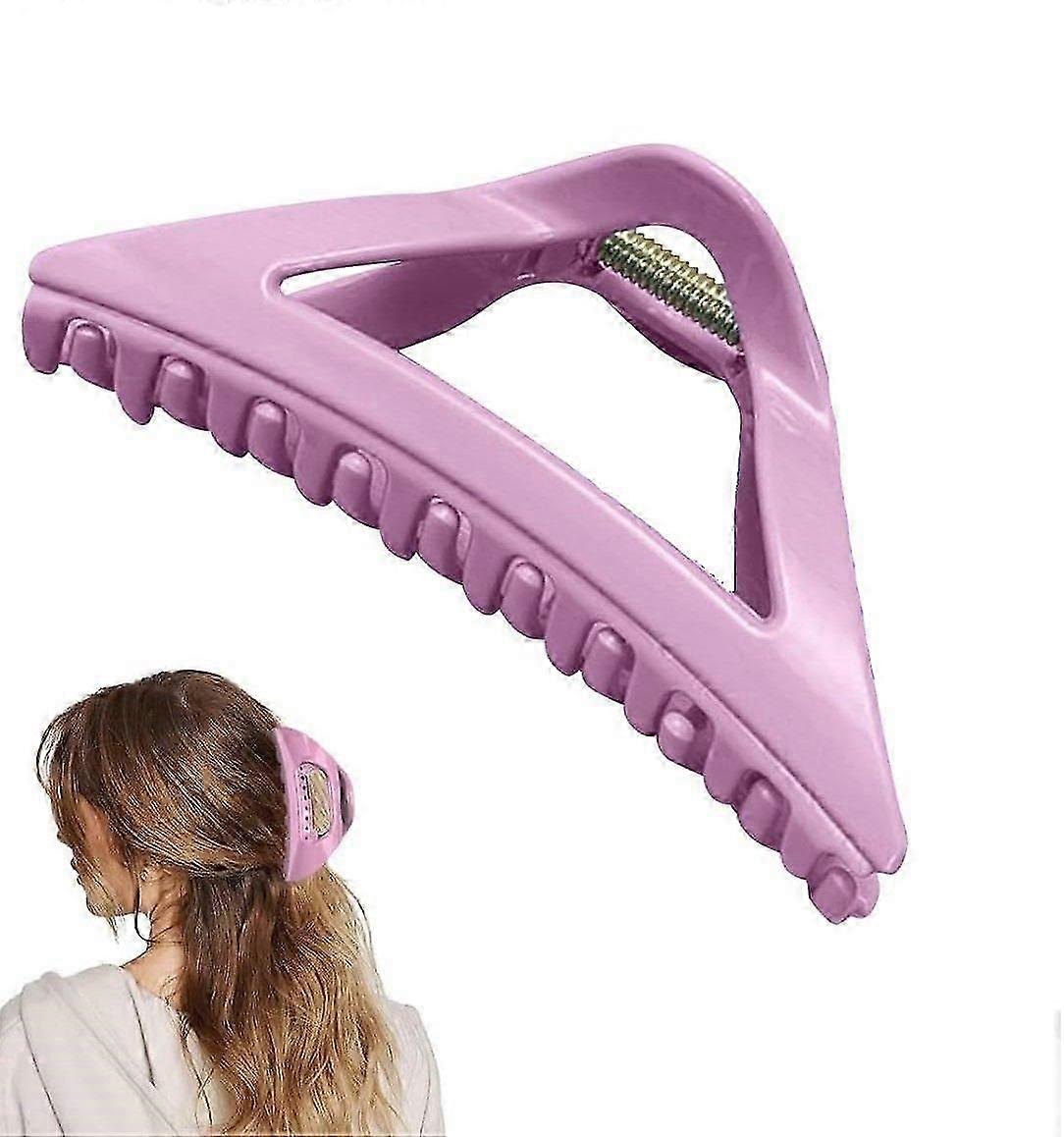 The Cozy Clip - Comfortable Hair Claw Clip for Women, Acrylic French Clips for Thick Long Hair, Strong Hold No Slip Grip