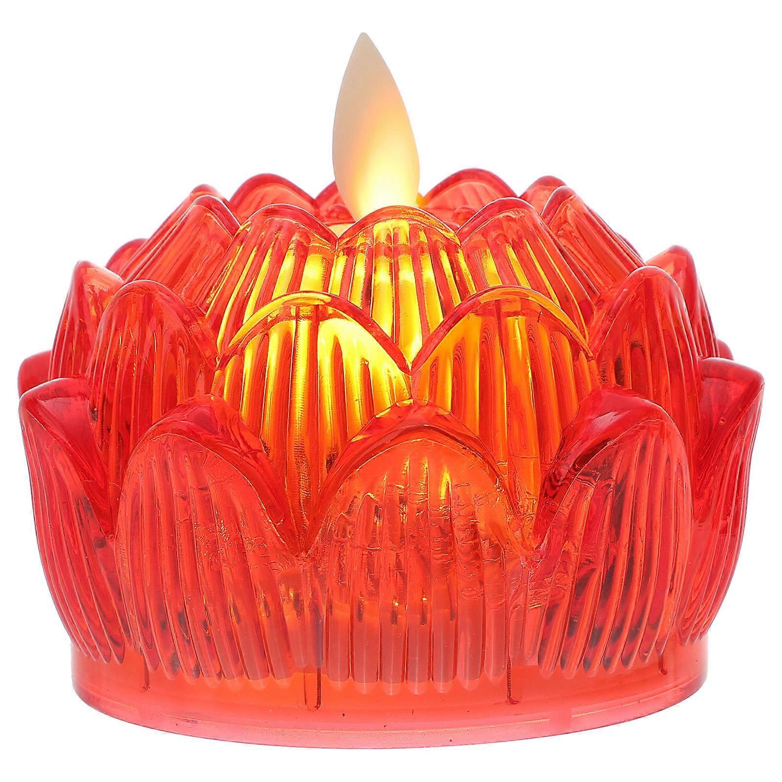 Light with Smooth Surface and Durable Plastic Perfect for Home Decoration and Offering to Buddha 6 Pieces