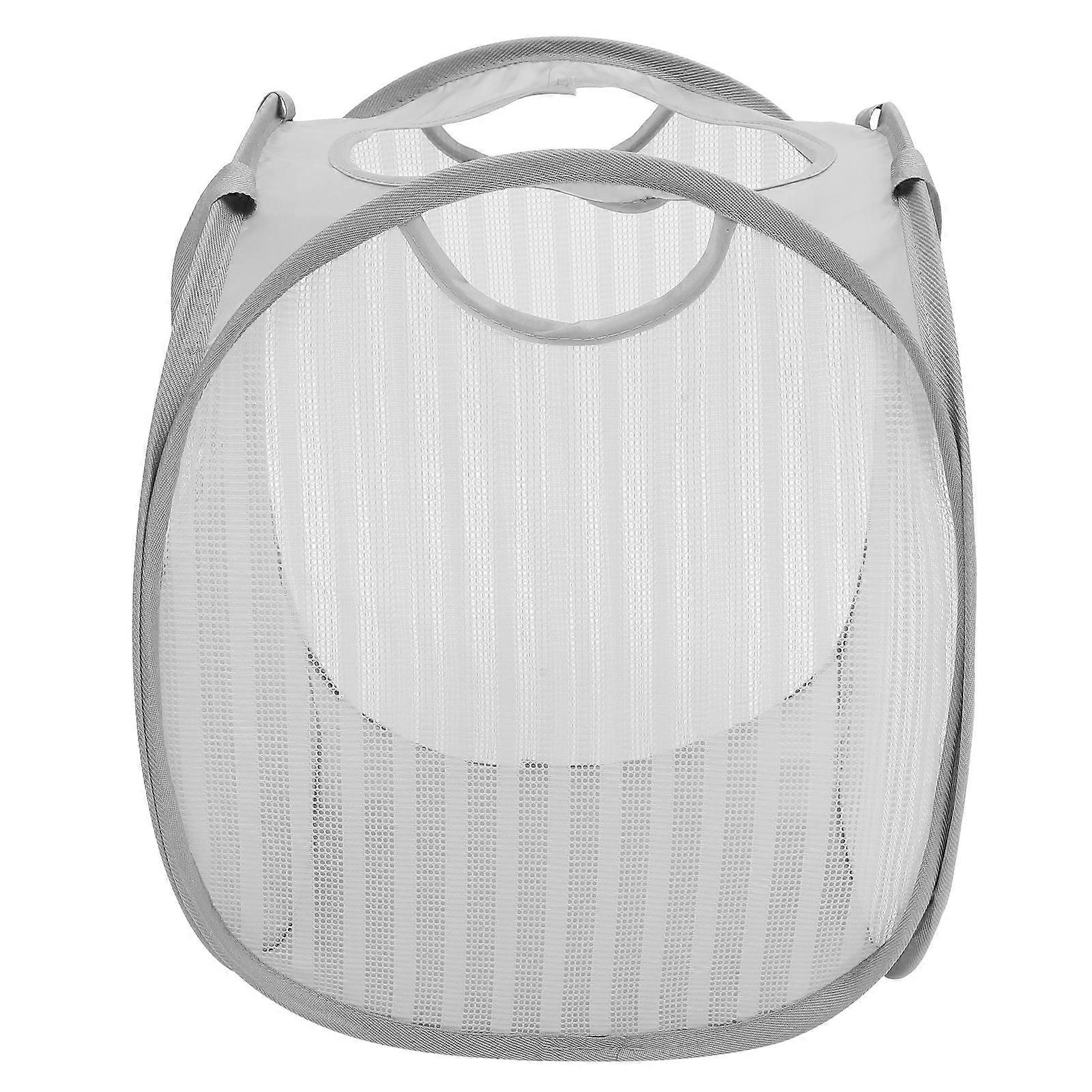 Foldable Laundry Hamper with Fine Mesh Breathable Design for Dirty Clothes Basket and Household Laundry Organizer