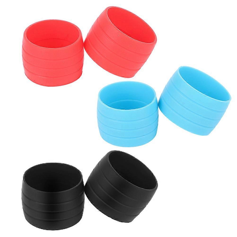 Silicone Handlebar Grip Cover with High Tensile Strength for Bike Use Assorted Color 3 Pairs