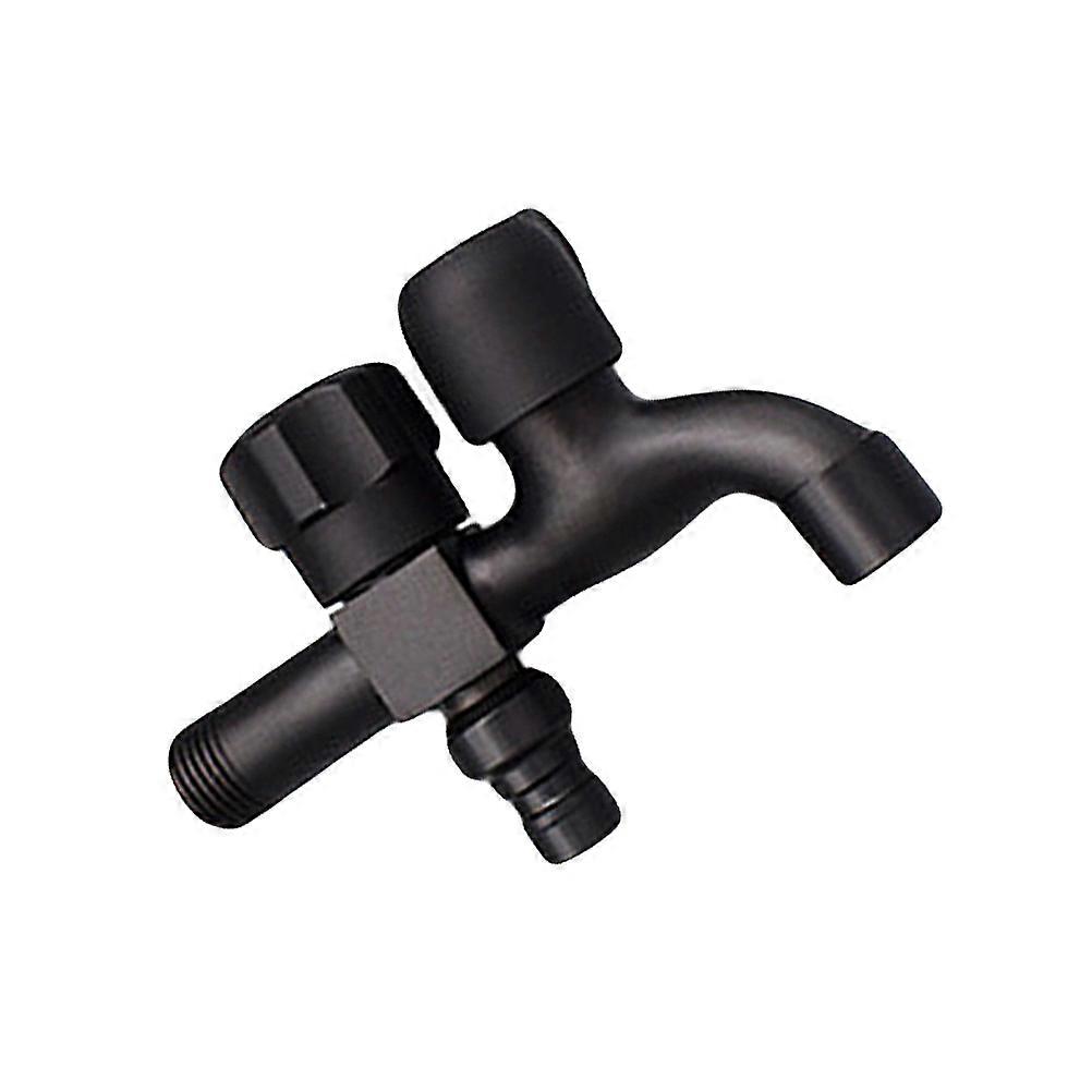 Black Zinc Alloy Angle Stop Valves for Home Use Bright as Mirror with Electroplating Process