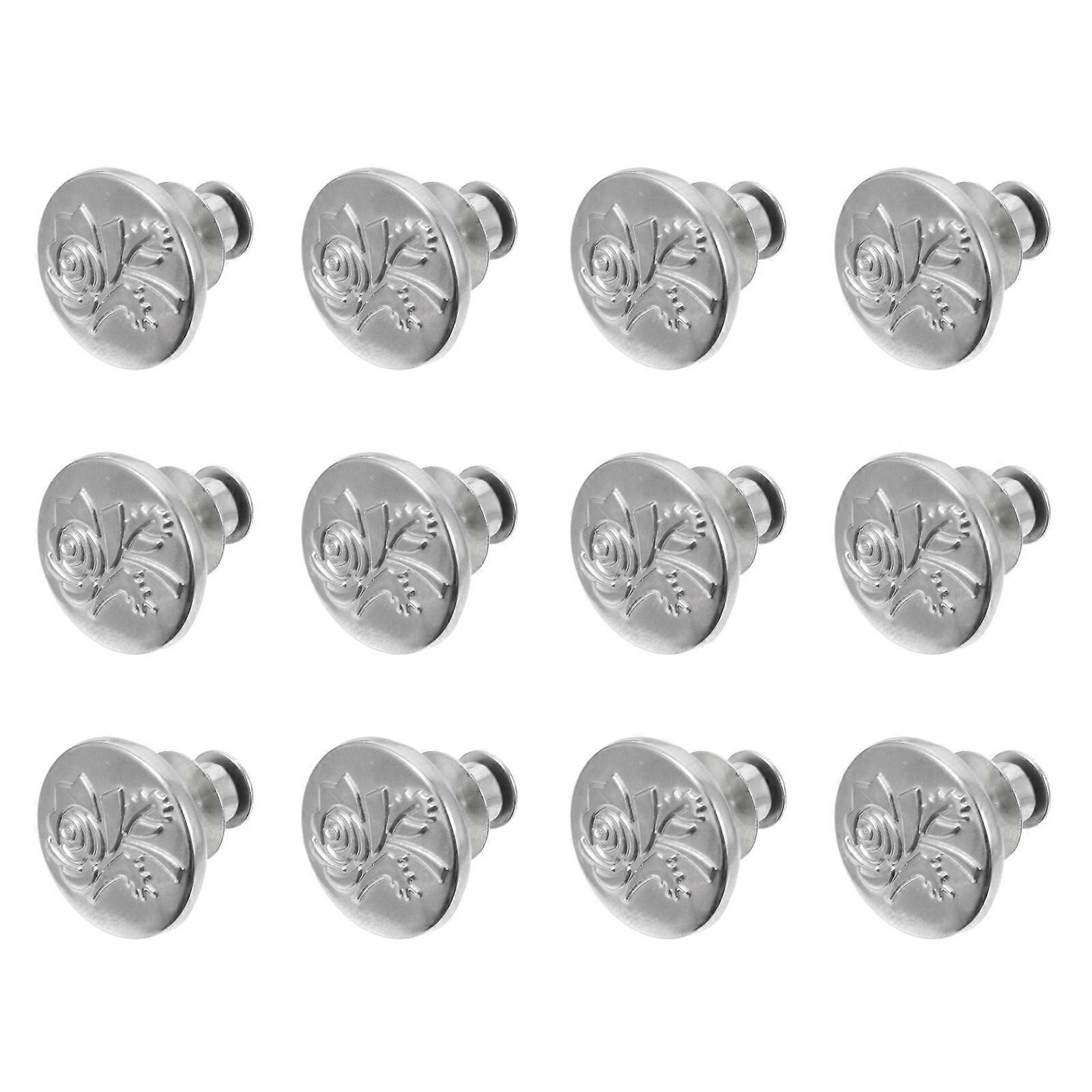 Jeans Button Tightener 12Pcs Alloy Pants Accessories For Everyday Use Fashionable Jeans Decoration