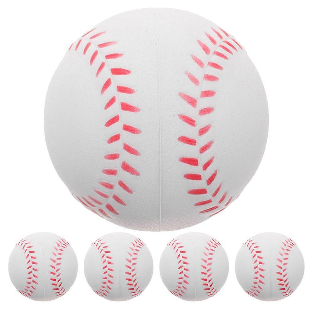 Safe and Fun Sponge Baseballs for Kids Indoor Outdoor Practice Soft Training Balls 5pcs