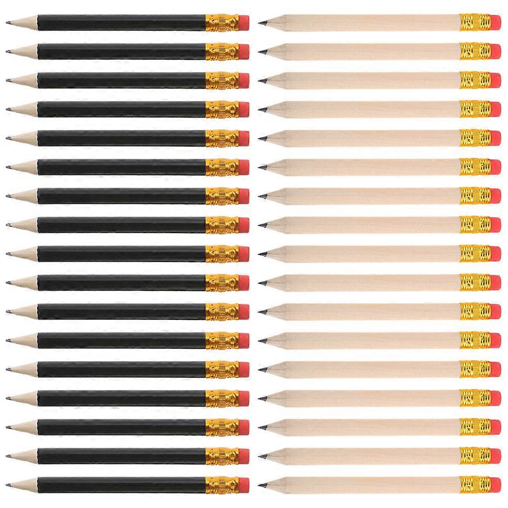 72 Pack Golf Pencils with Erasers – Lightweight Wood Finish Sketching Pencils for Office, Art Projects, and Weddings – Pre Sharpened Half HB