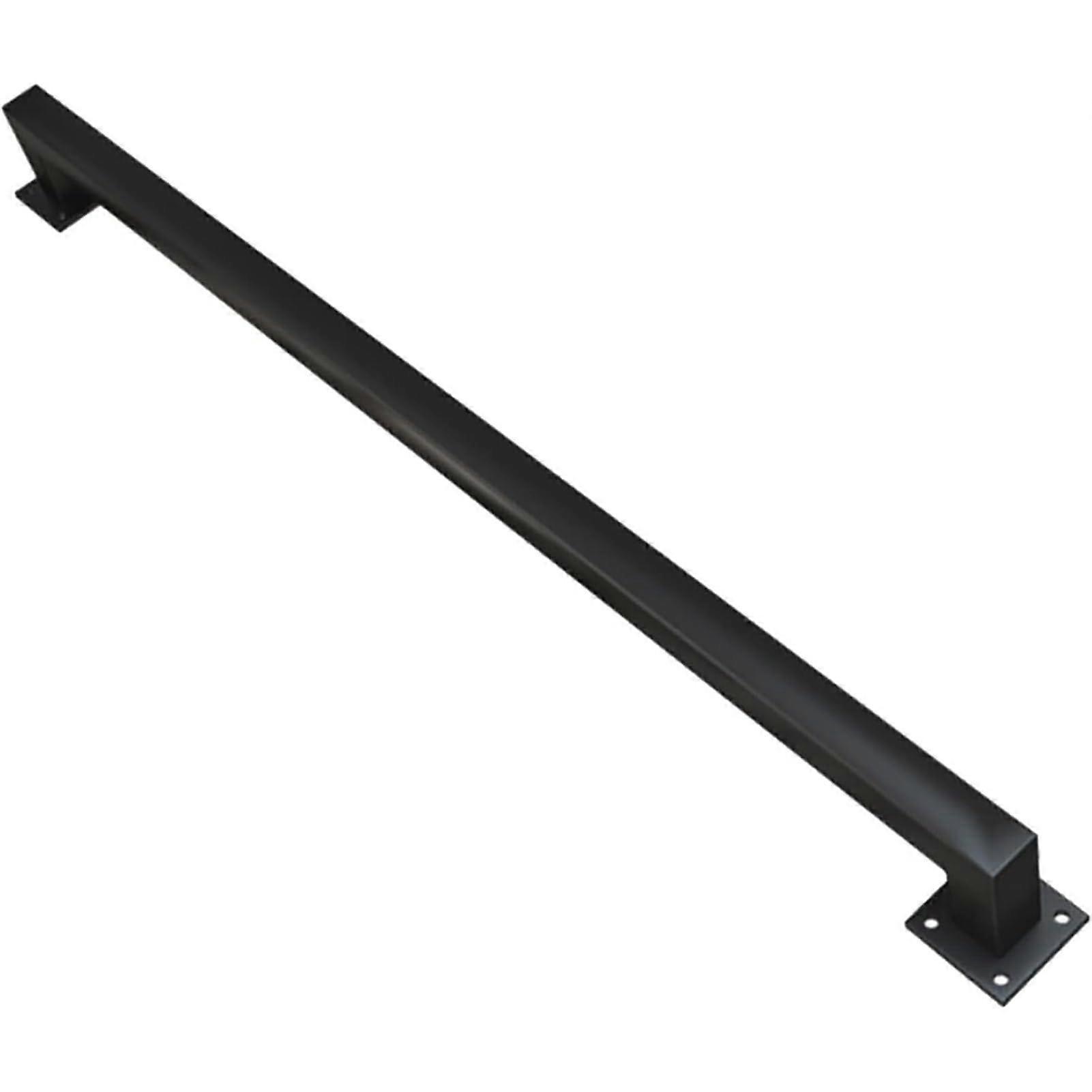 Treppenhandlauf 1 Fuß - 20 Fuß, Moderne Innen- und Außen-Haltegriffe, Wandmontage, Schwarzes Quadrat, 1ft/30cm