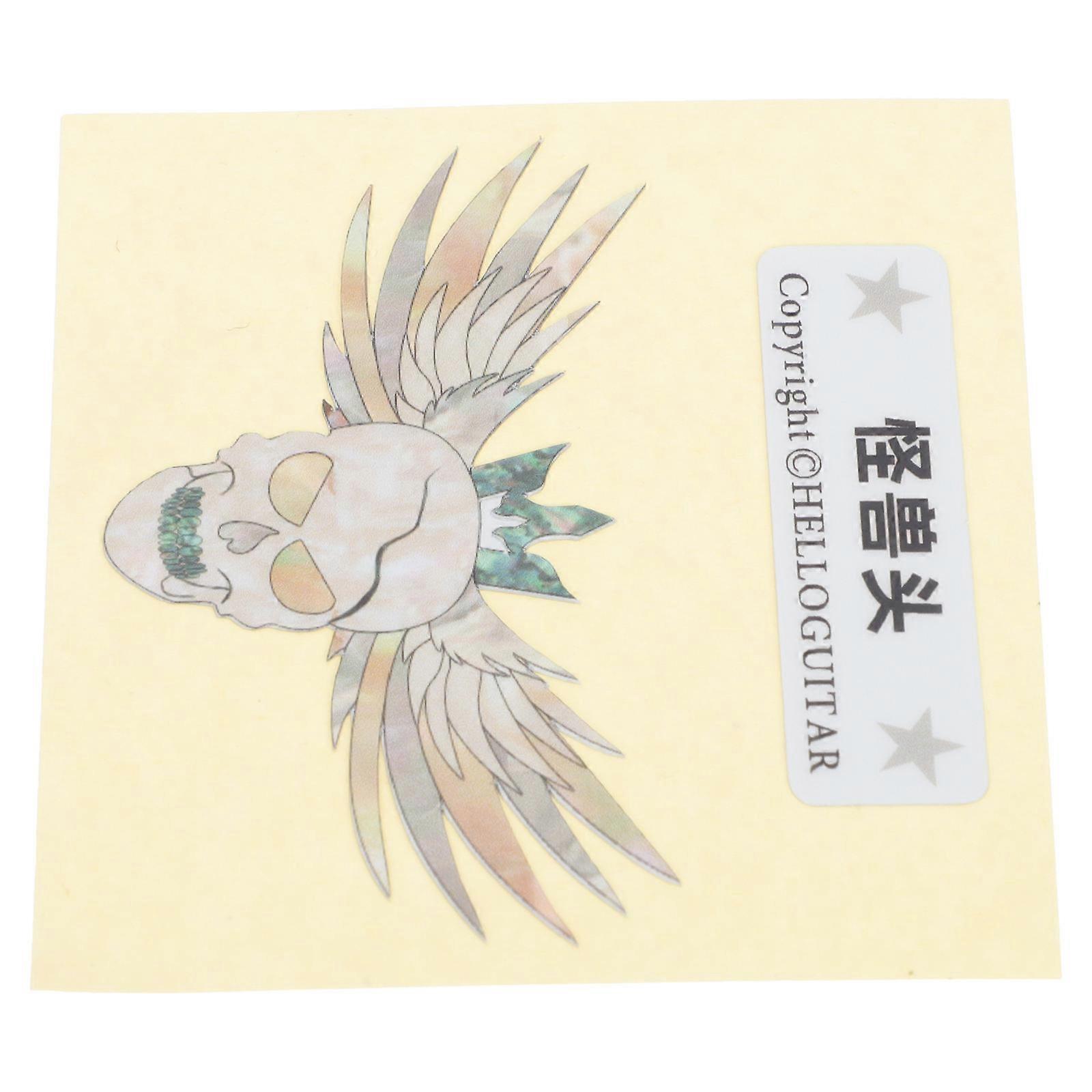 Decorative Guitar Sticker Self-Adhesive for Kids and Adults with Assorted Color Pvc Material and Function 1Pair