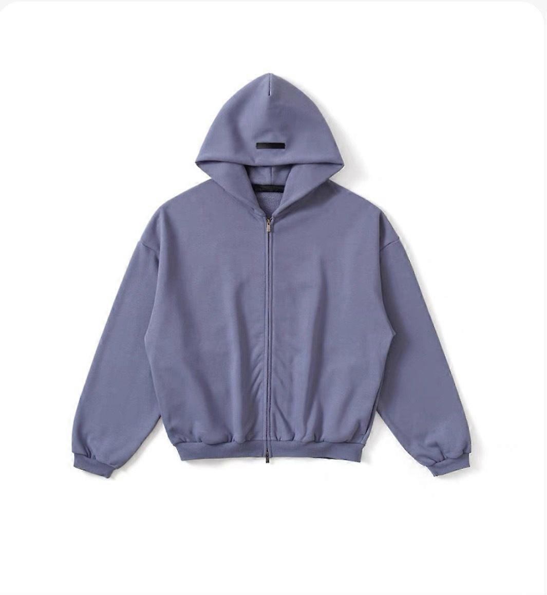 Autunno Paura Di Dio Nebbia Essenziali Autunno E Inverno Felpa Con Cappuccio E Zip Sciolta Foderata In Pile Uomini E Donne Alla Moda