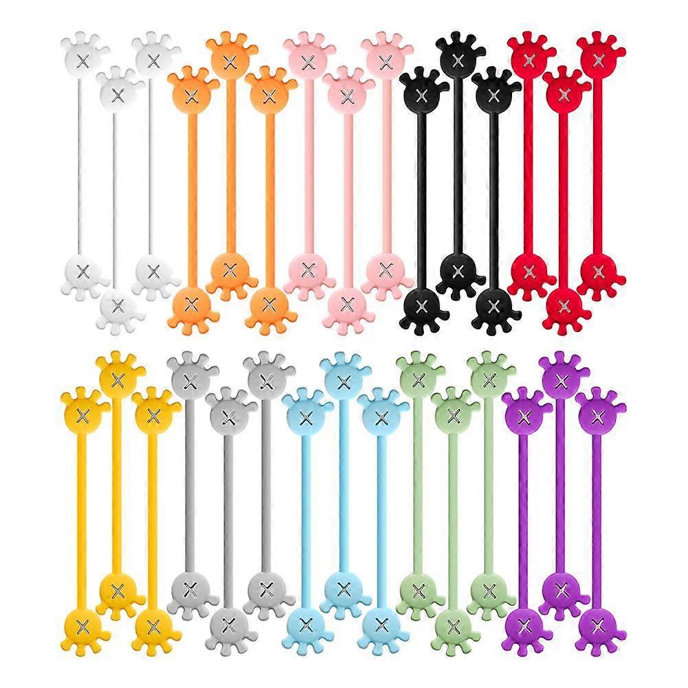 Magnetic Cable Manager, Cable Ties, Reusable Silicone Cable Organiser