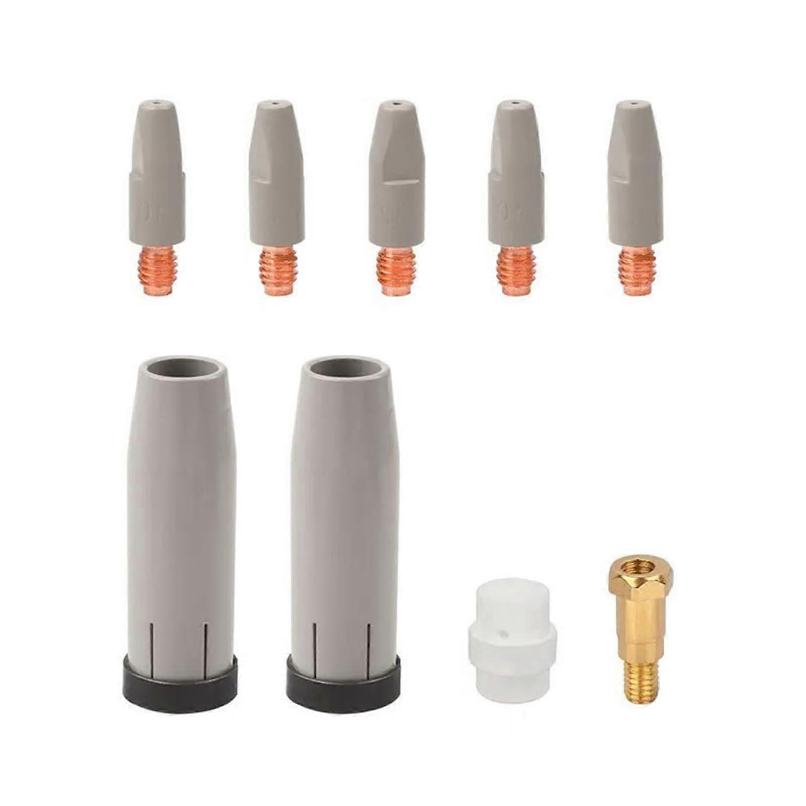 Conductive Nozzle Rod Set for 24KD Welding, 9-piece, High Efficiency, Durability and Easy Installation, 3mm, 5mm, 7mm