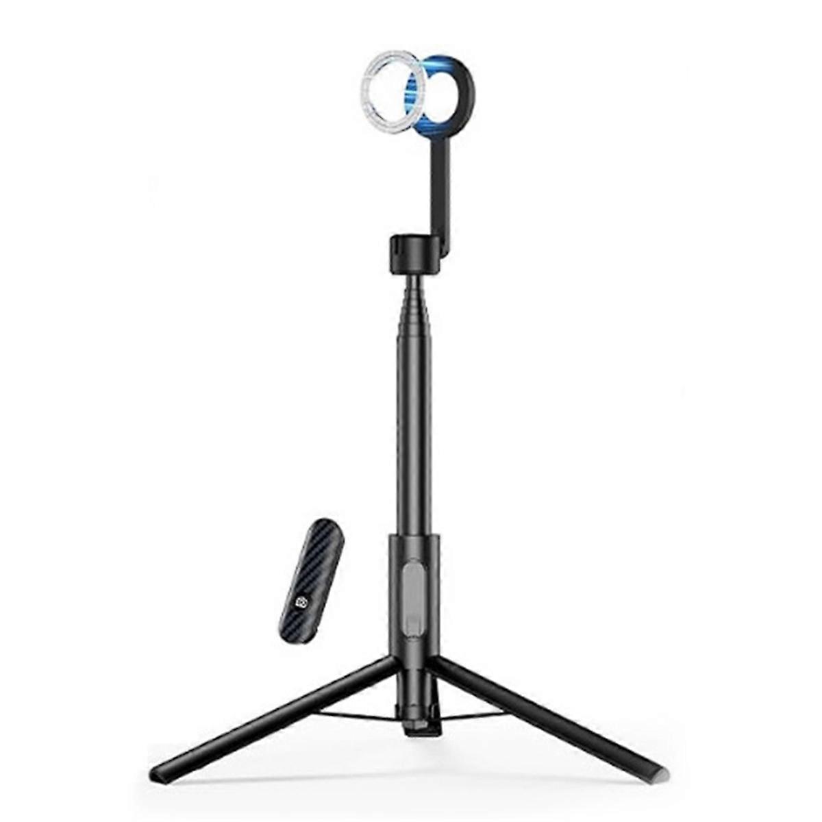 Magnetic Phone Tripod 1.6M Extendable Selfie Stick with Wireless Remote Portable Phones Stand for Android Phone A