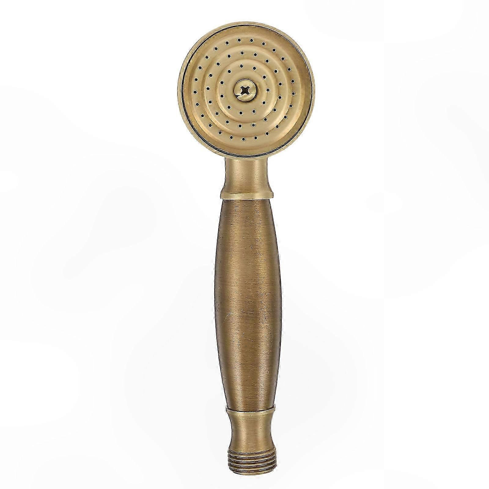 Retro Telephone Style Shower Head with High-Pressure Spray Function Golden Finish 1 Piece Set