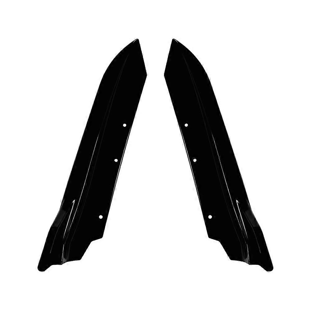 FSFYUK Side Spoiler Protection ABS Gloss Black for 3 Series E90 20052012 Base Version