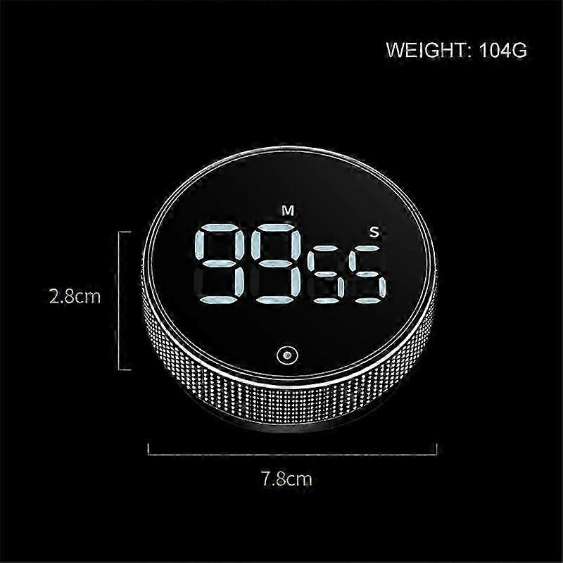 LED Digital Kitchen Timer For Cooking Shower Study Stopwatch Alarm Clock Magnetic