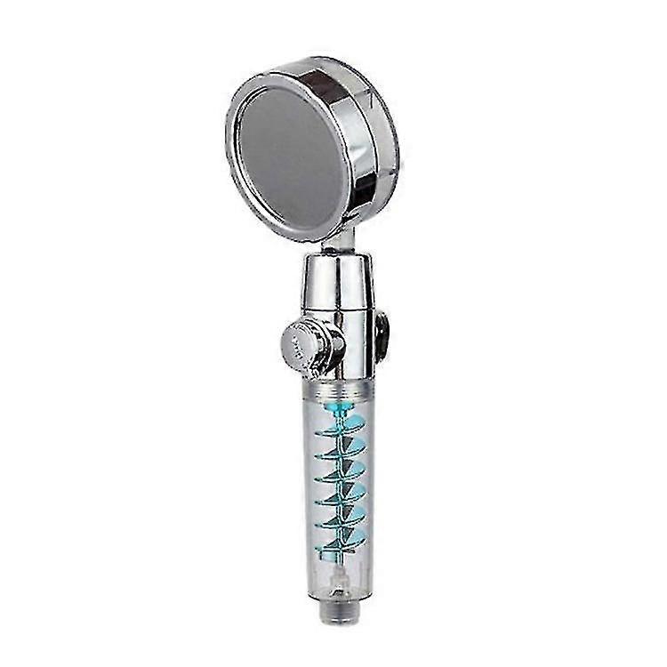 Adjustable Twin Turbo Pressurized Propeller Shower Head with Rotate Function for Maximum Water Conservation