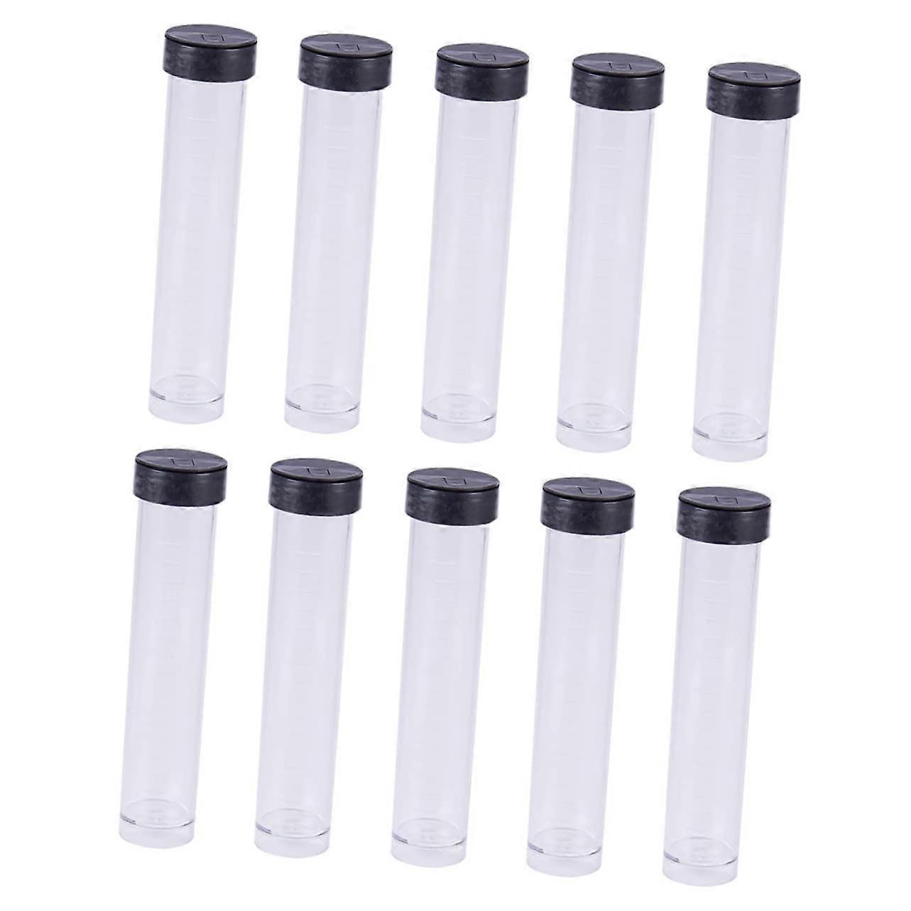 30Pcs Transparent Empty Storage Tubes with Lids for Travel DIY Craft Beads Organization and Small Item Storage