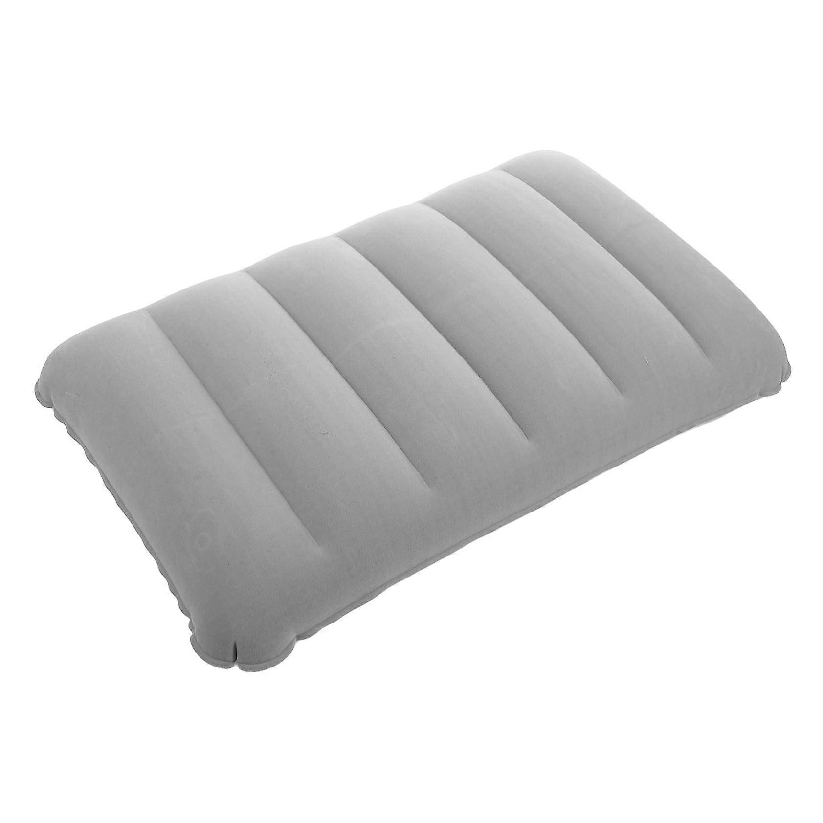 Inflatable Camping Pillow with Comfortable Flocking Surface for Travel Hiking Backpacking