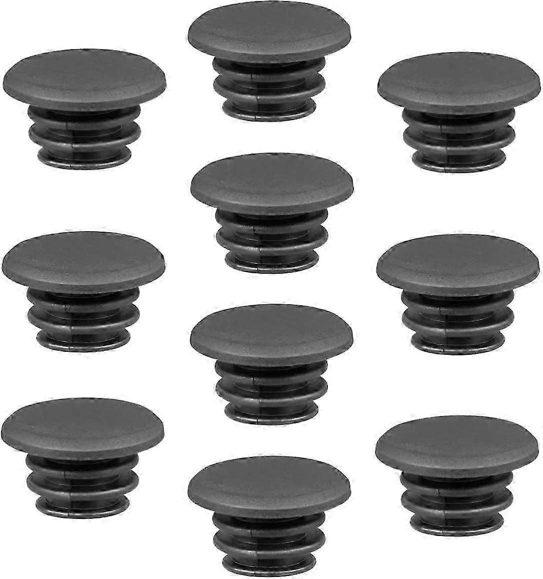 Bicycle Handlebar End Plugs (10PCS) - Black End Caps for BMX and MTB
