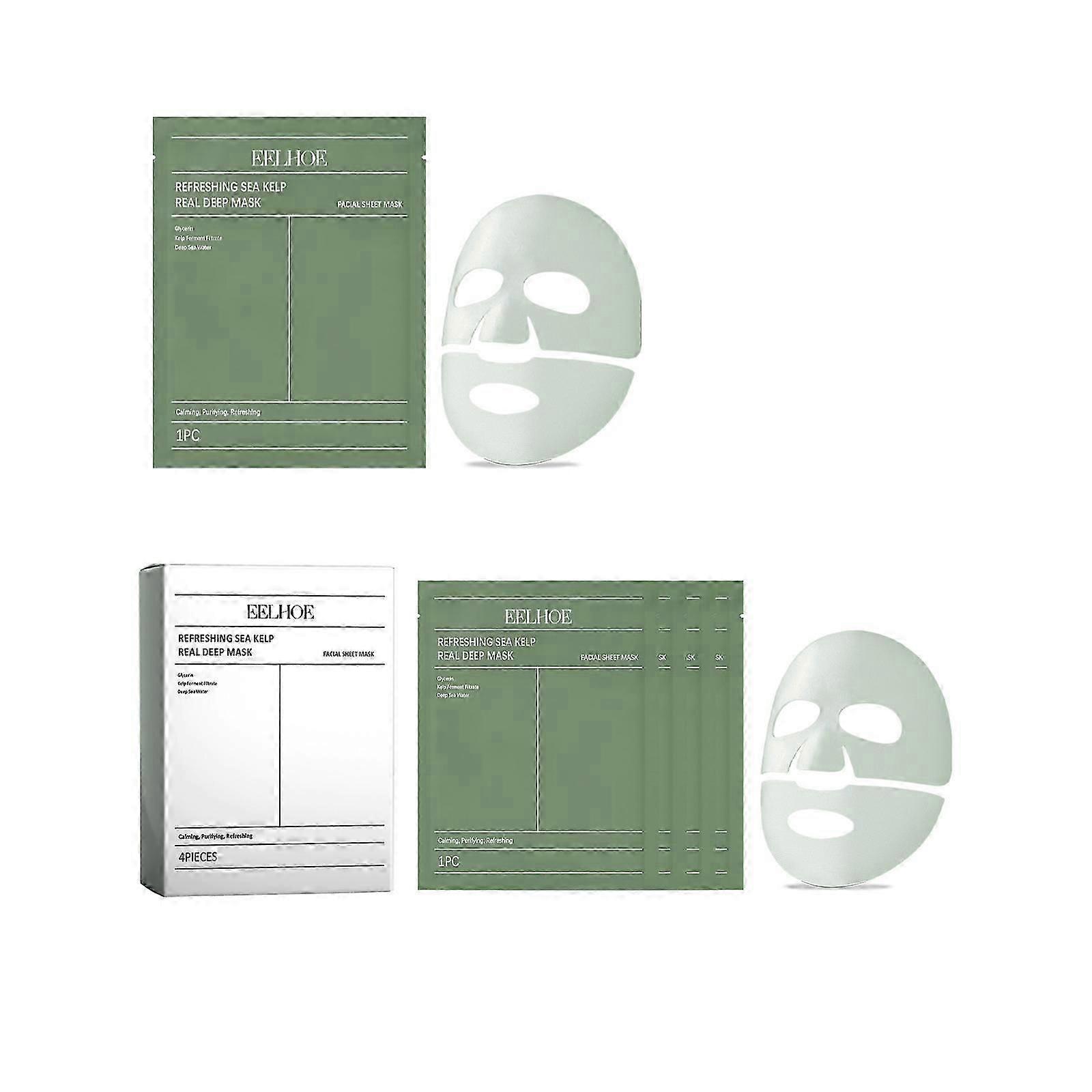 EELHOE seaweed facial mask series moisturizes, tightens and improves skin elasticity, replenishes moisture and enriches face