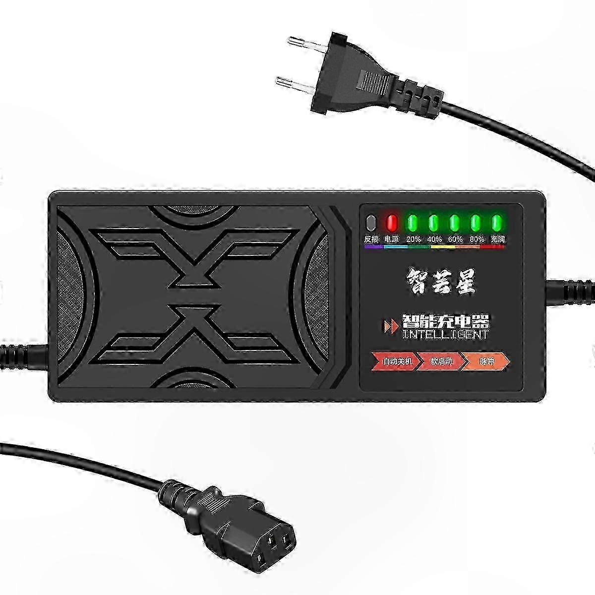 7-LED Display 60V 20AH EV Charger with Full Wave Rectification and Overcurrent Safety Features