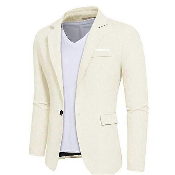 Men's Casual Blazer One Button Slim Fit Blazer
