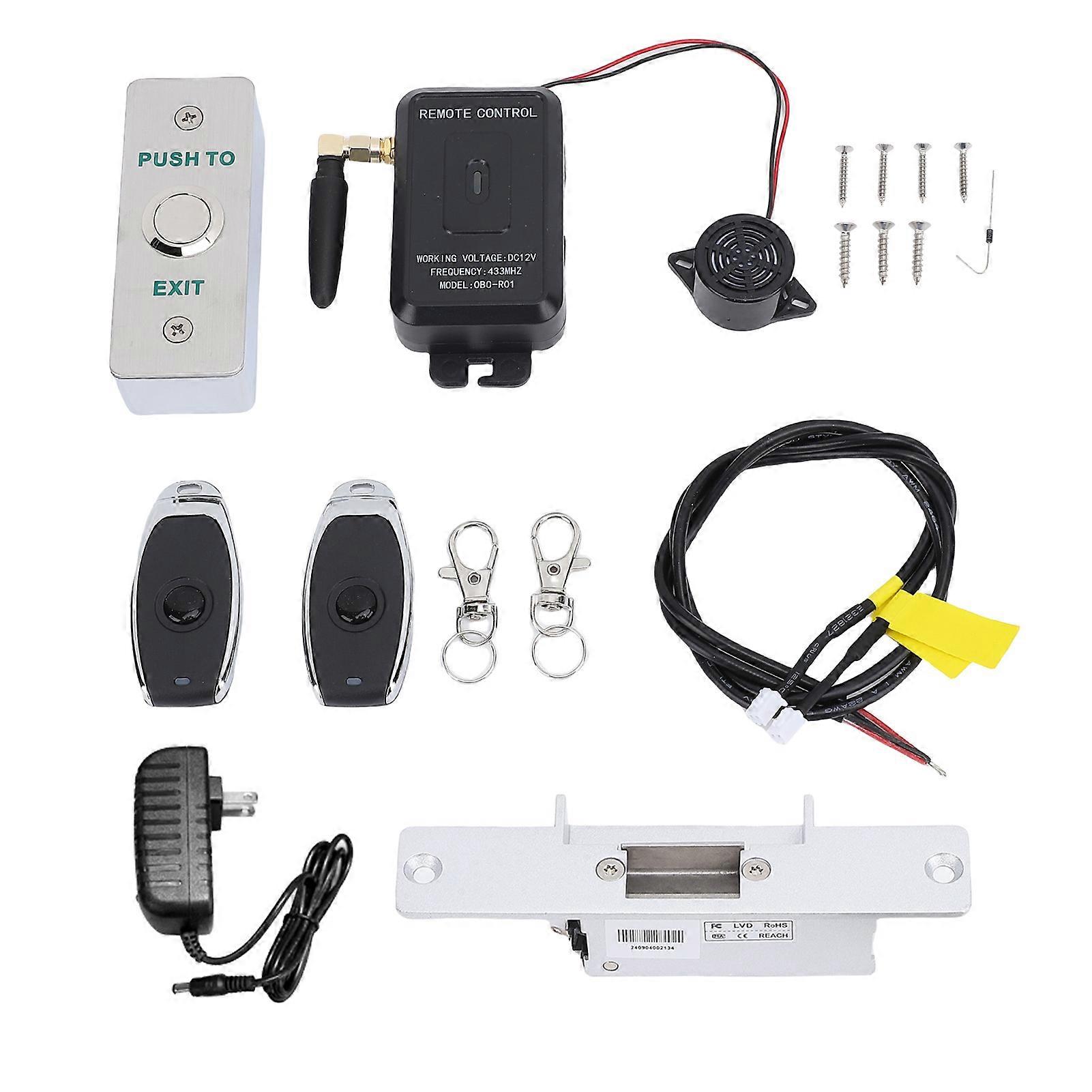 WiFi Access Kit for Tuya APP Wireless Gate Door Opener Remote Control Unlock with NC Fail Safe Electric Lock