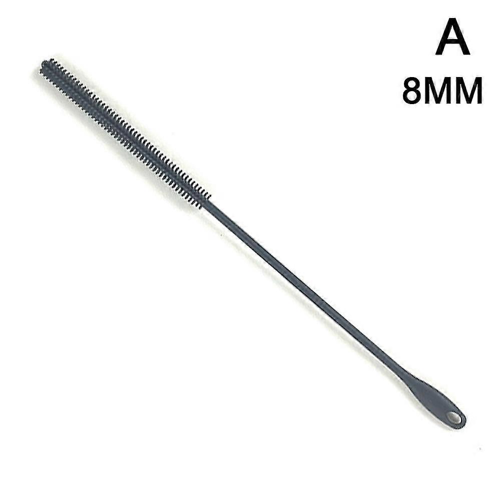 Silicone Straw Brushes Extra Long Straw Cleaning Brush Reusable Travel Drinking 2025