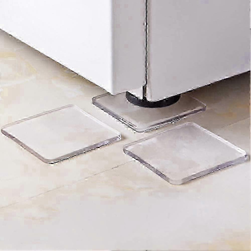 Silicone Anti-Vibration Pads for Washers, 4-Pack Clear Anti-Slip Mats for All Models