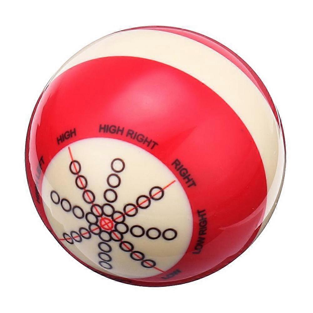 Pallina Da Biliardo Redpoint Per Allenamento, Resina 52,5 Mm Con Punti Rossi, Peso 130 G, Per Migliorare Il Controllo Della Palla E La Mira