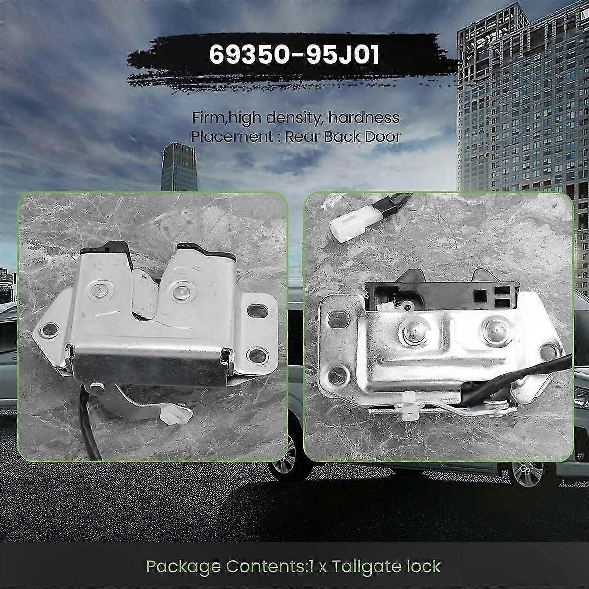 Van Rear Tailgate Door Lock Latch for 1992-2004 Models, Part Number 69350-95J01, Compatible with Various Types