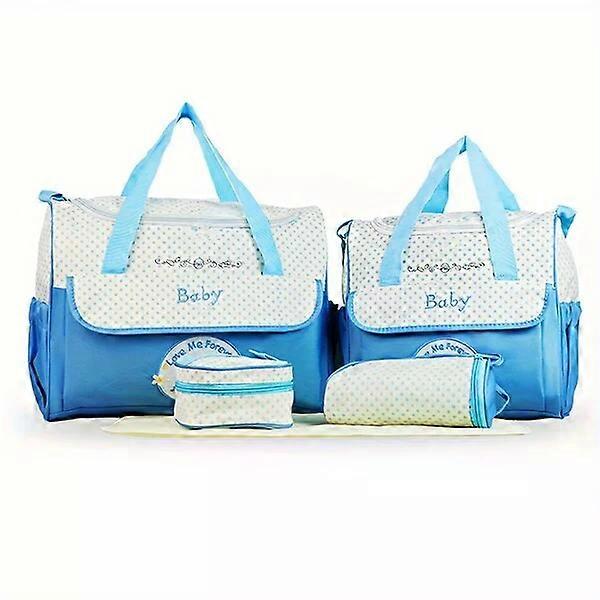 Mom's handbag, 5-piece set, multi-functional and large-capacity, can be carried on the shoulder