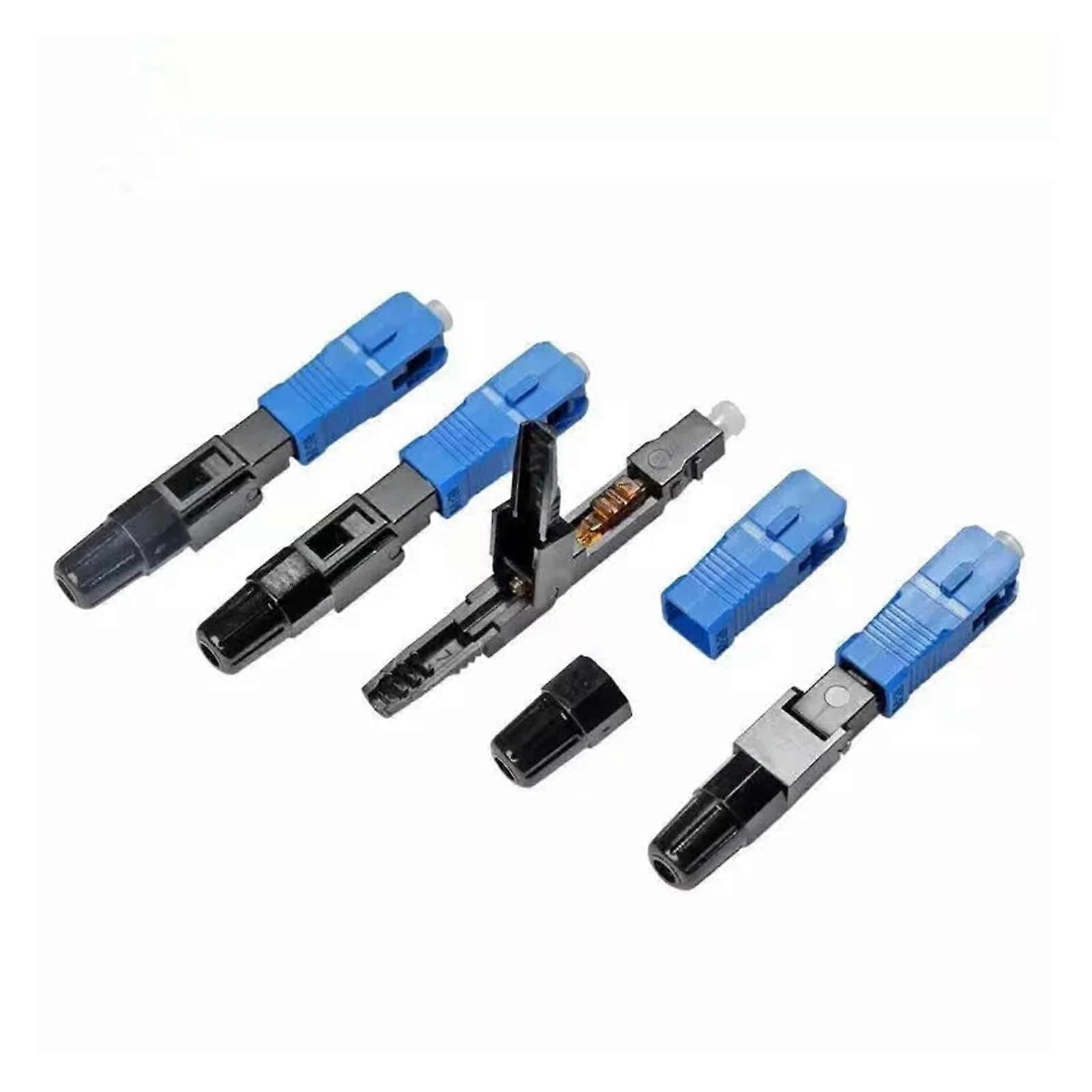 Fiber Optic Fast Connector Embedded SC APC SC UPC SingleMode FTTH 100 Pieces