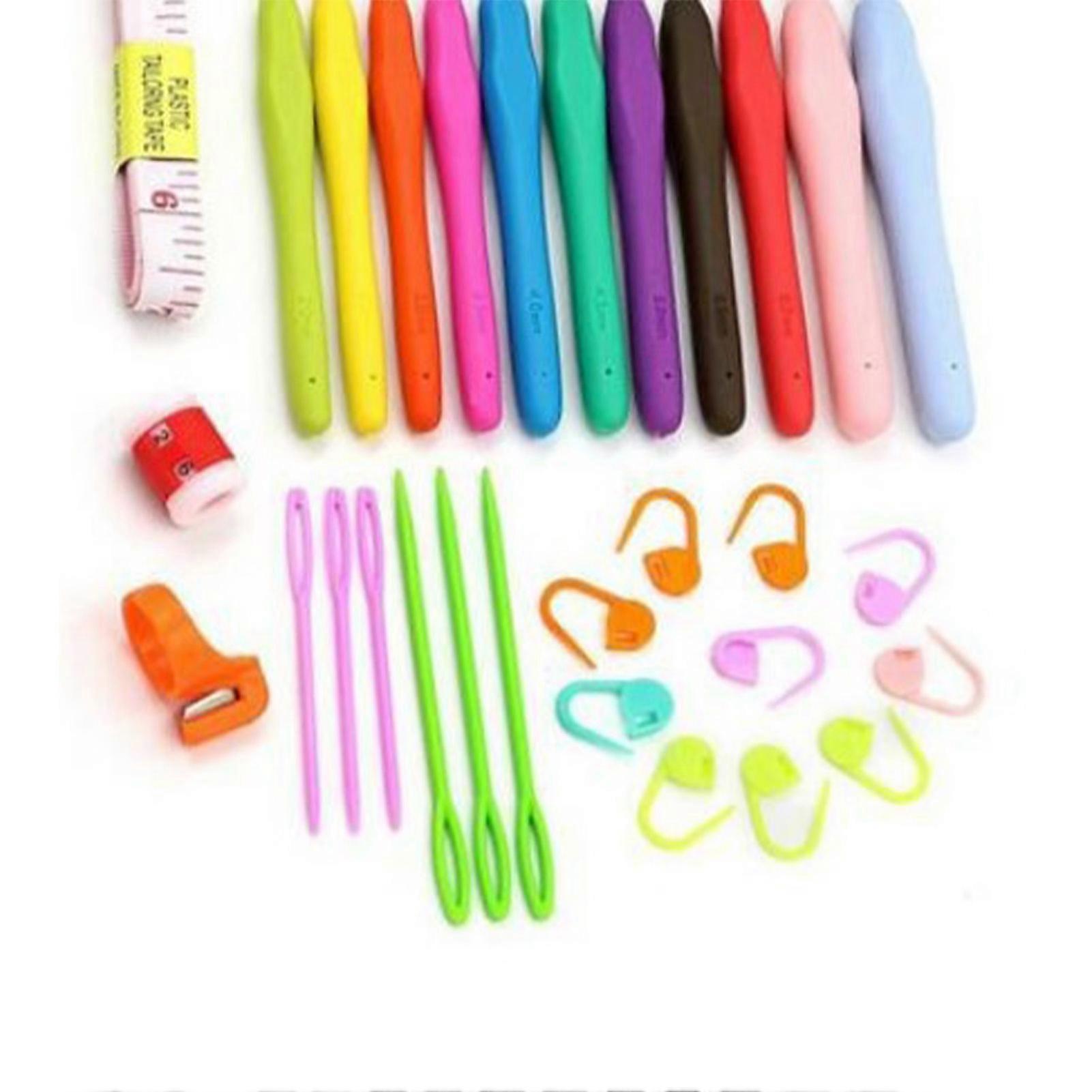 30pcs Crochet Hook Set with Workbag, Size 9x20x4cm, Multi-Material