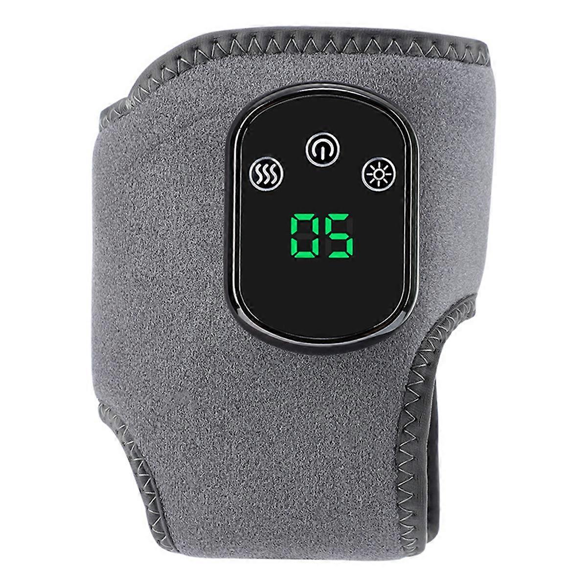 열 및 진동이 있는 전기 발목 마사지기, 무선 가열 패드, 스포츠 회복용 발목 랩, 따뜻한 브레이스 벨트