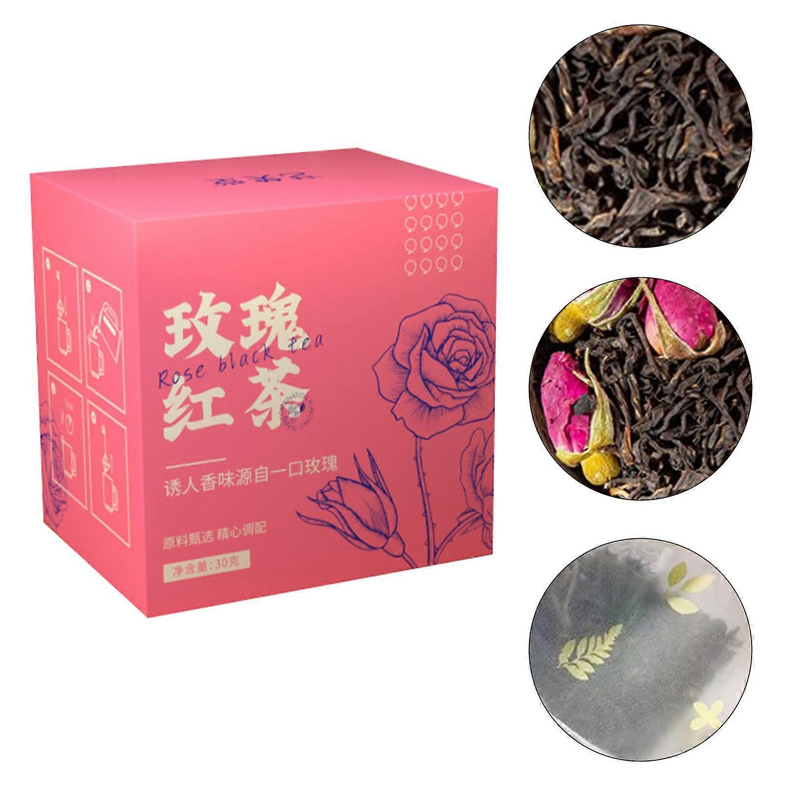 Rose Black Tea Cold Brew Triangular Tea Bags 30g 10 Count