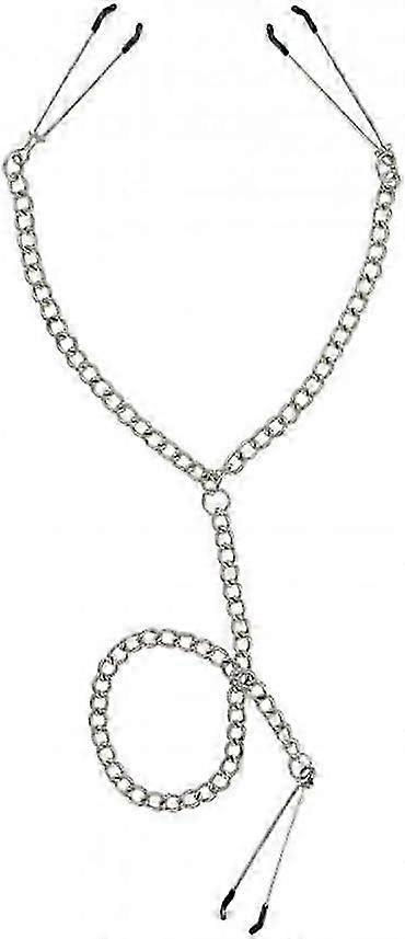 Nipple to Clitoris Tweezer Clamp Set Silver