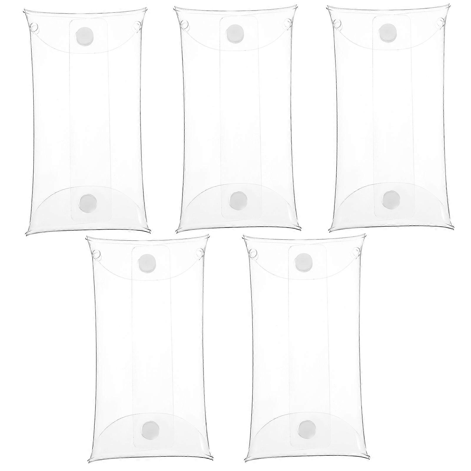 5Pcs Clear Doll Display Case PVC Bag for Action Figures 8x16cm