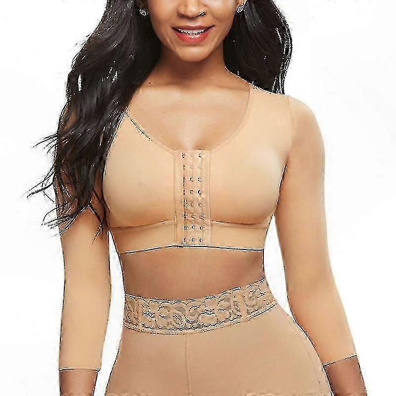Women's Compression Tank Top with 3/4 Sleeve Arm Shaper Posture Support
