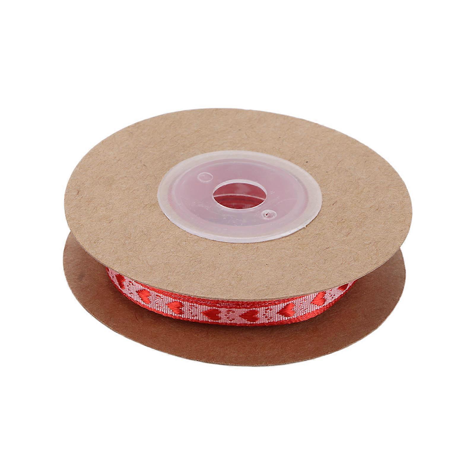 Printed Ribbon 0.6cm x 10m Polyester Bright Colors Fine Texture