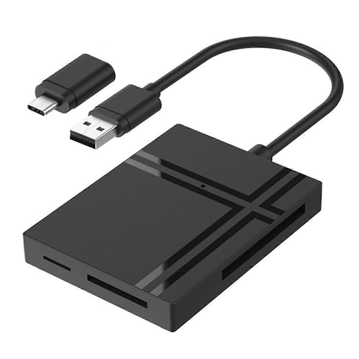 5 in 1 USB C HUB with Card Reader Type C to USB 3.0 Adapter Memory Card Splitter Supports TF/SD//XD/MS Cards
