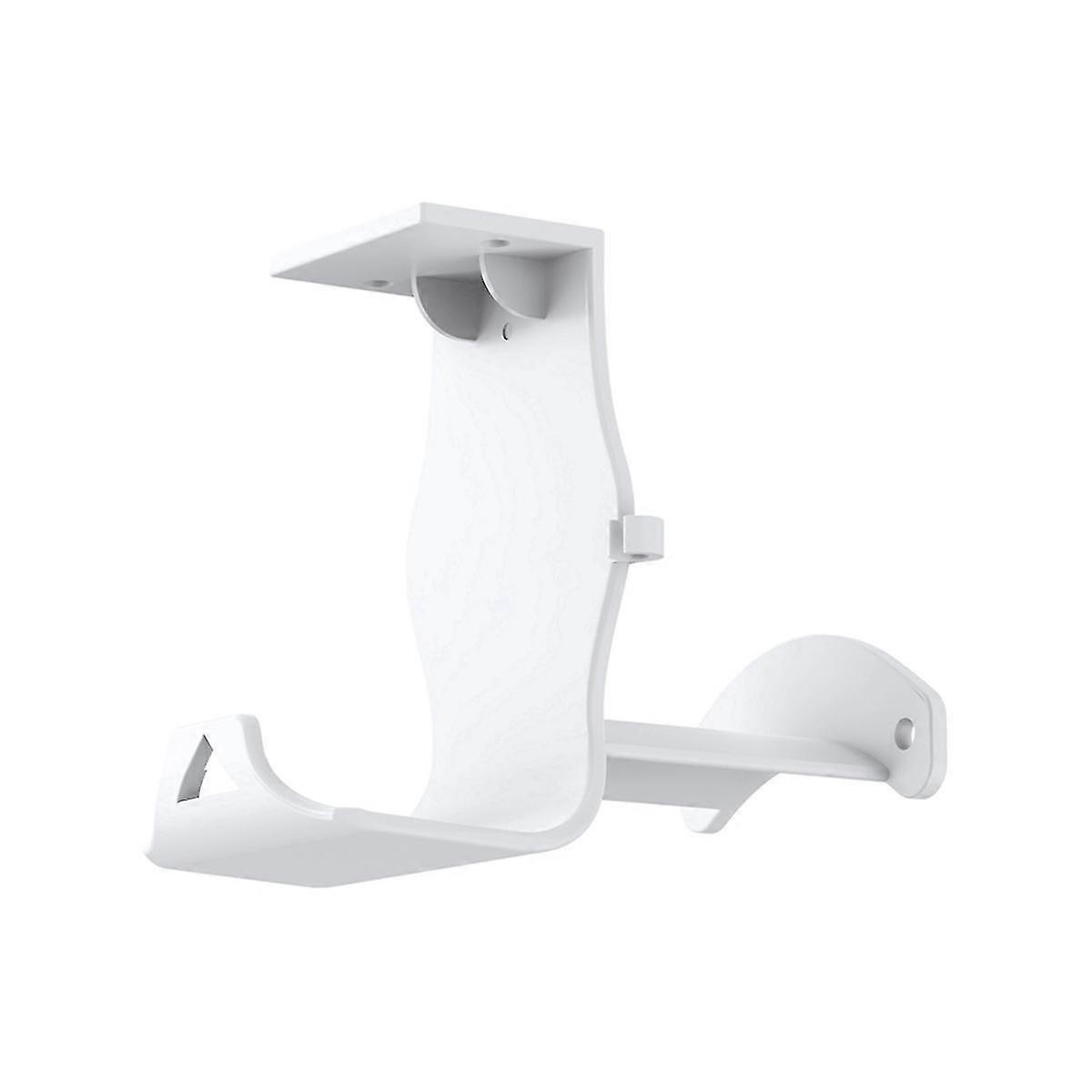 Wall-Mounted Stand Bracket for Switch Controller Headset with Table Bottom Storage Bracket in White Color
