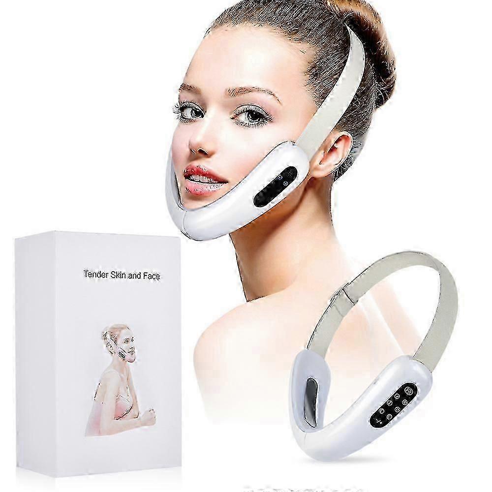 High-Frequency Microcurrent Facial Massager with EMS and Coloured Light for Face Slimming and Rejuvenation