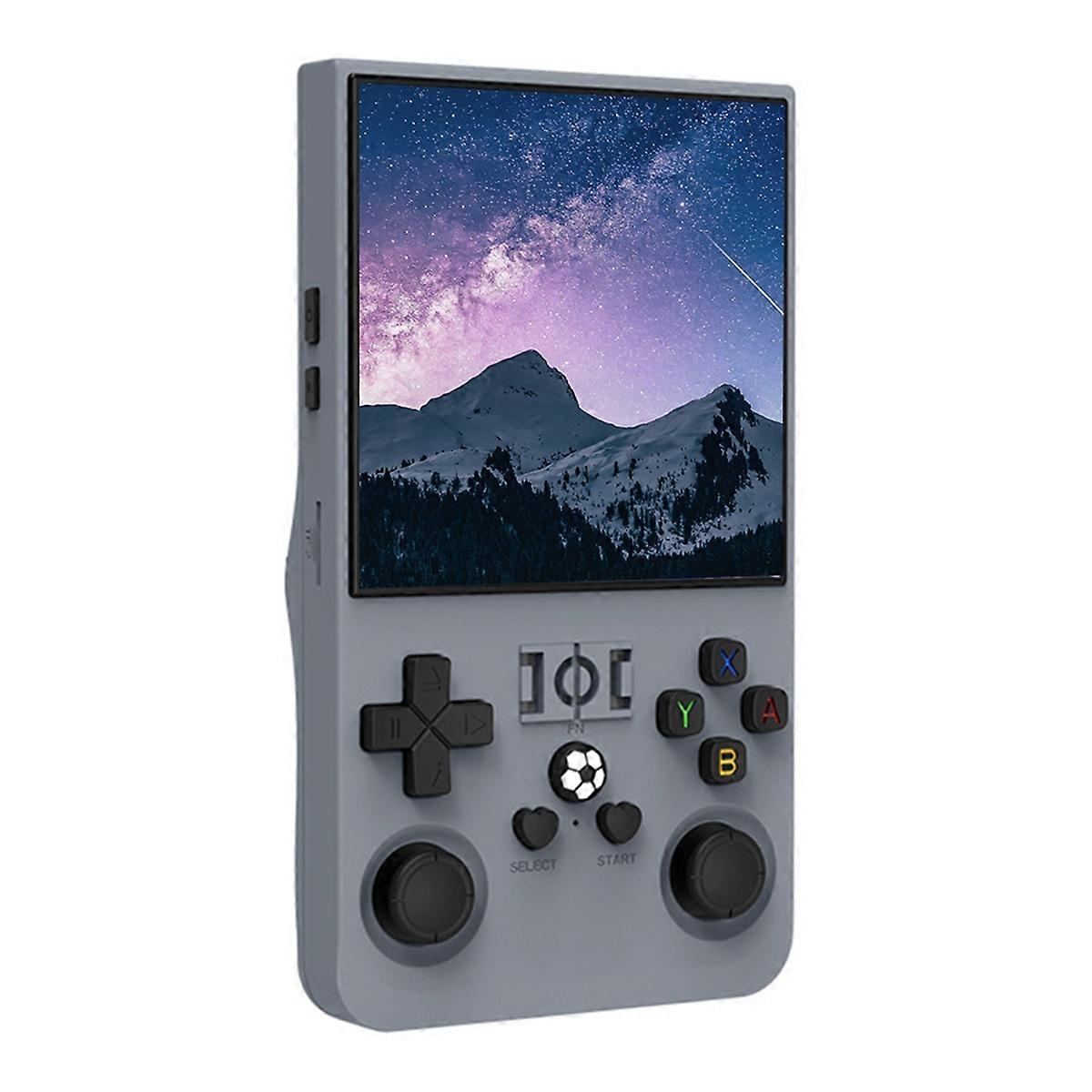 R36MAX Retro Game Console 128GB 4.0 Inch IPS Screen for Linux System Portable Handheld Video PlayerPreloaded Games C