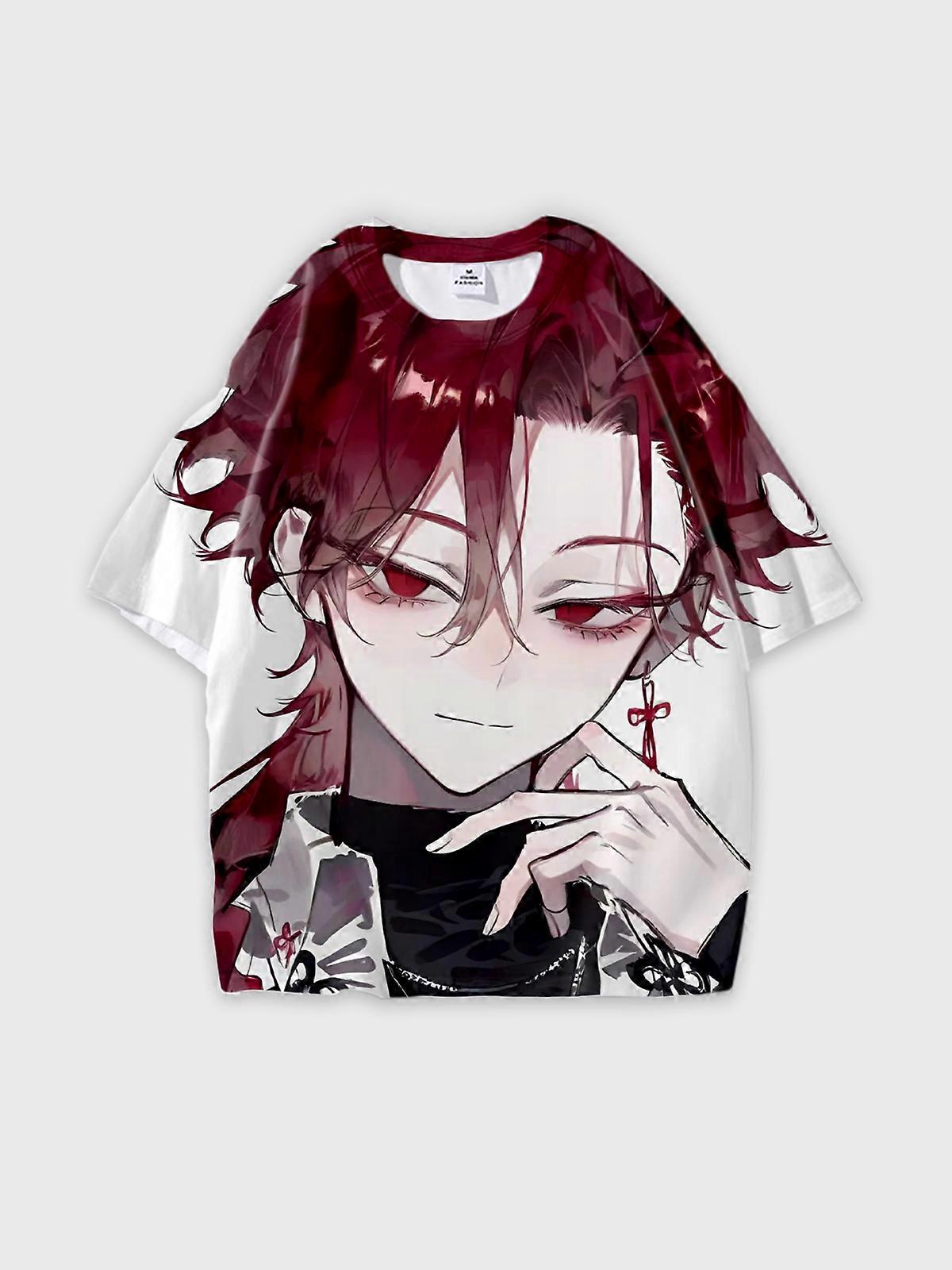 T-Shirt Short Sleeve Round Neck, Summer Casual Loose Graphic Tee, Unisex The Link Click W1240