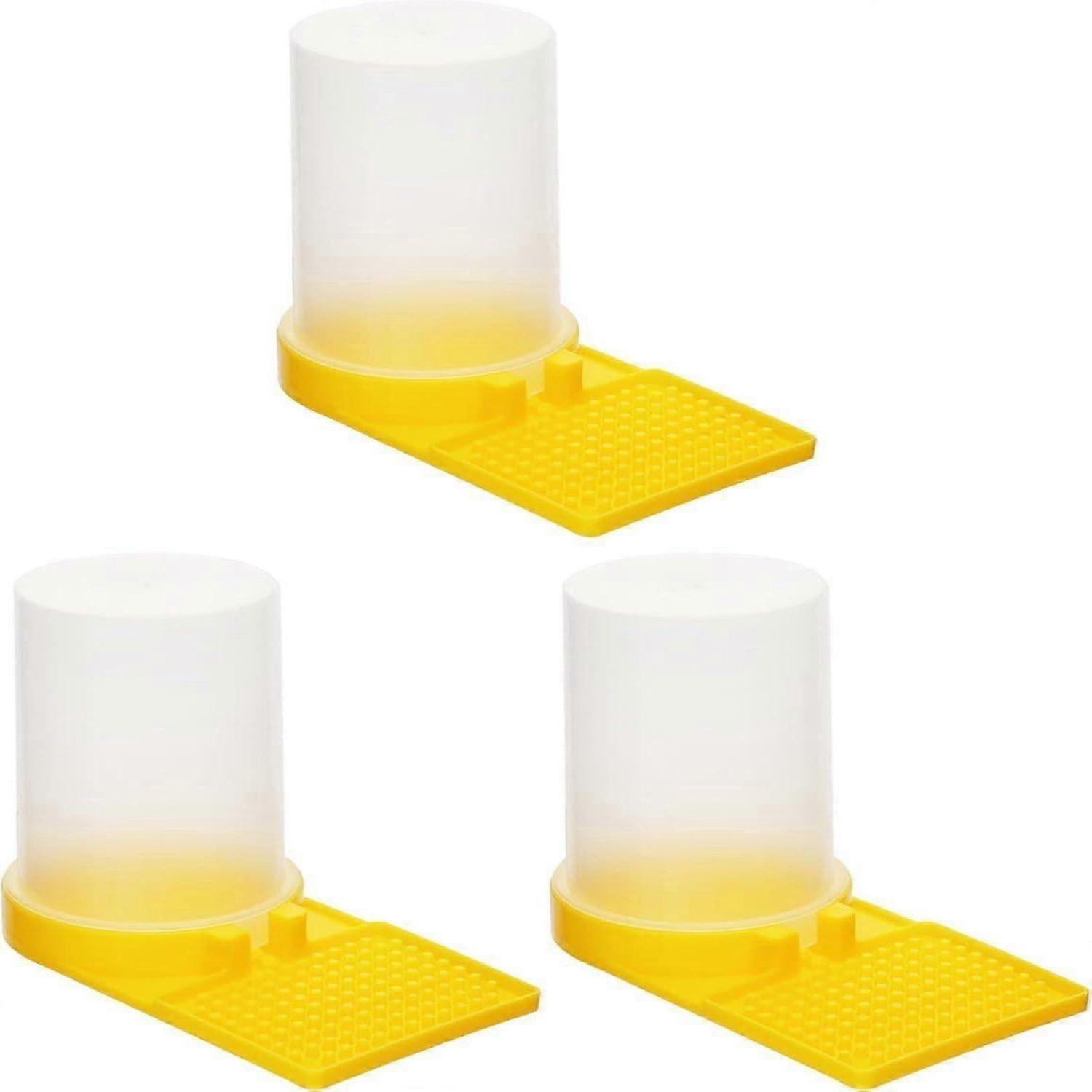 3 Pcs Plastic Bee Drinker, Water Dispenser for Bees, Beekeeping Equipment -HK908