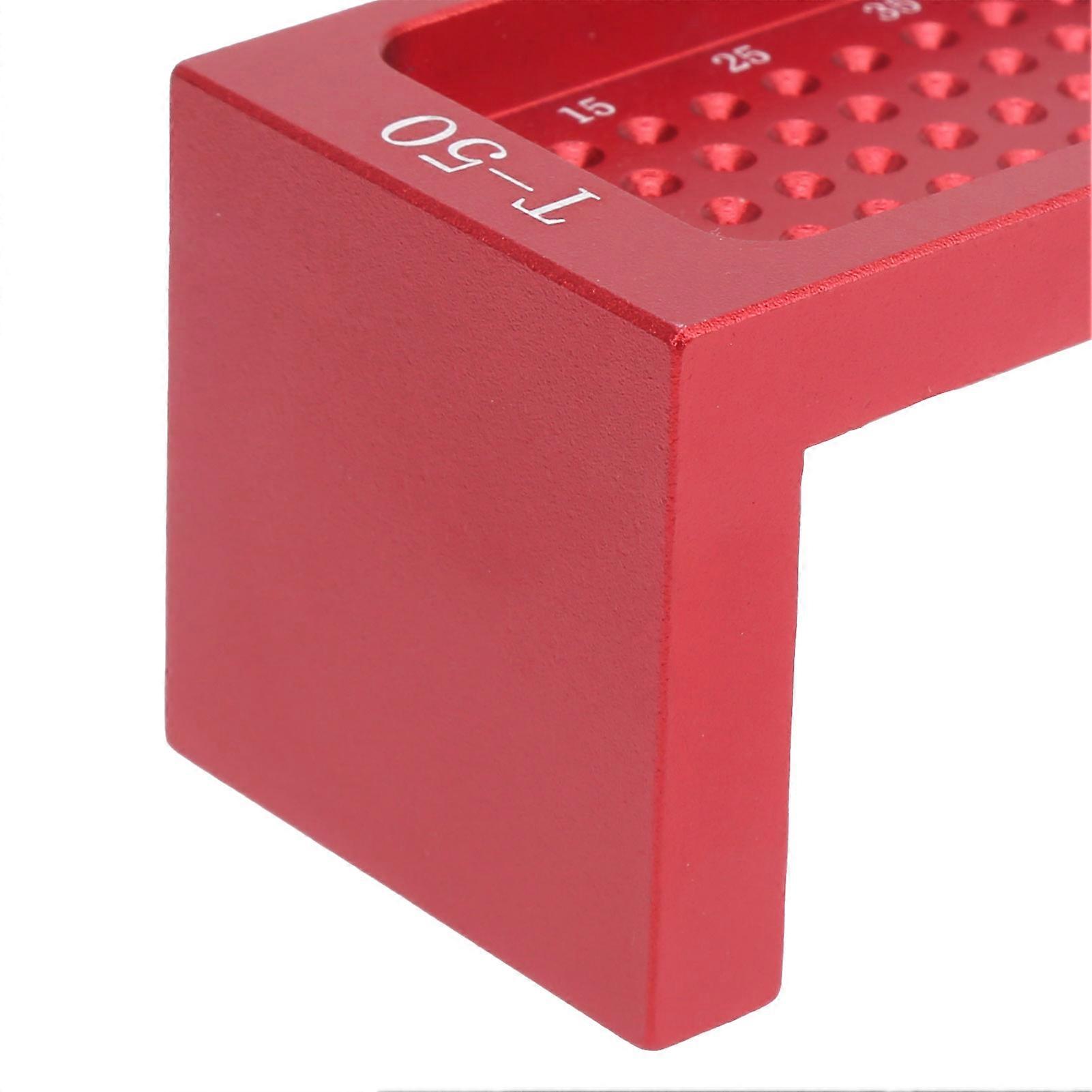 T50 Aluminum Alloy TType Ruler Line Scriber Ruler Woodworking Tool for Carpenter