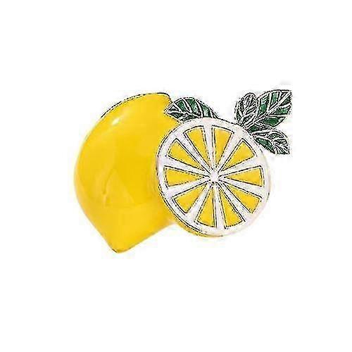 2025 Enamel Lemon Brooch