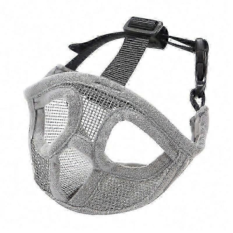 Bulldog Pet Dog Muzzles Adjustable Breathable Dog Mouth Cover Anti Bark Bite Mesh Dogs Mouth Muzzle Mask For French Bulldog Pug