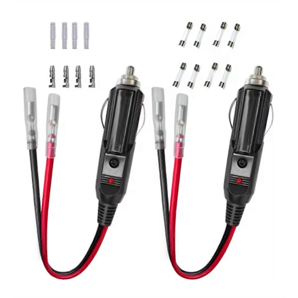 Car Replacement Lighter Plug with Lead and Wiring DIY Power Cord